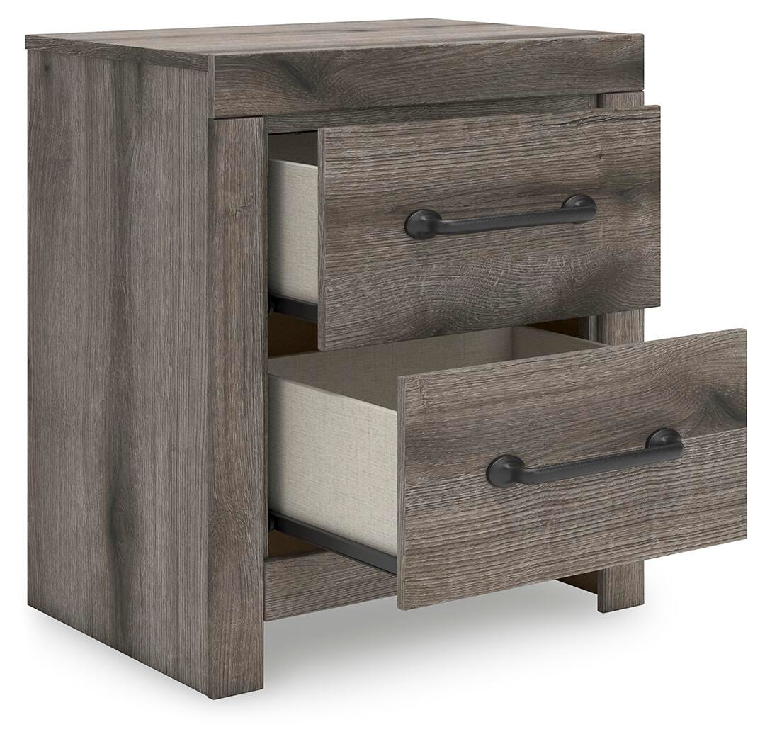 Graystorm Panel Bed, Dresser, Mirror and 2 Nightstands