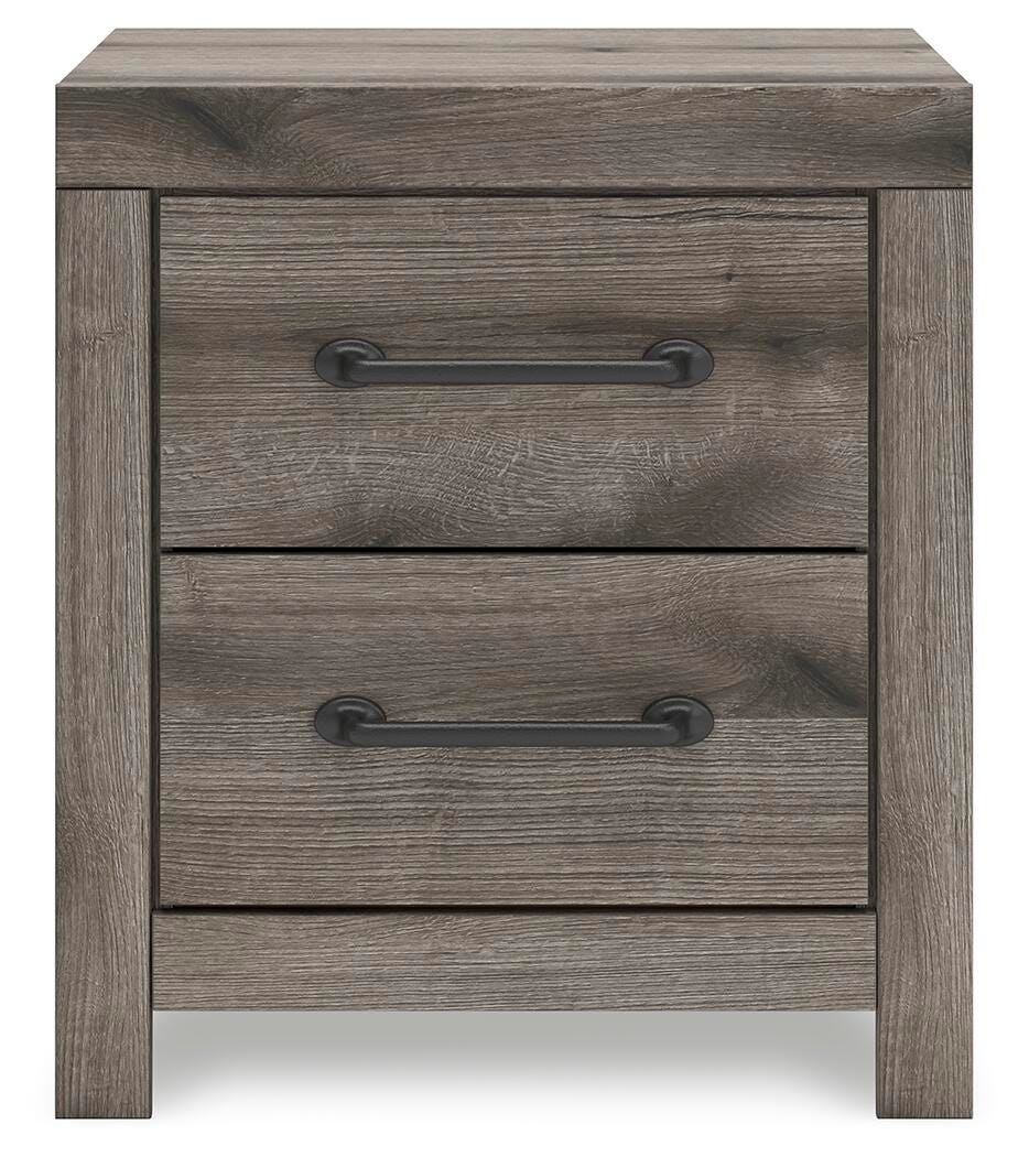 Graystorm Panel Storage Bed, Dresser, Mirror and Nightstand