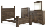 Juararo Poster Bed, Dresser and Mirror