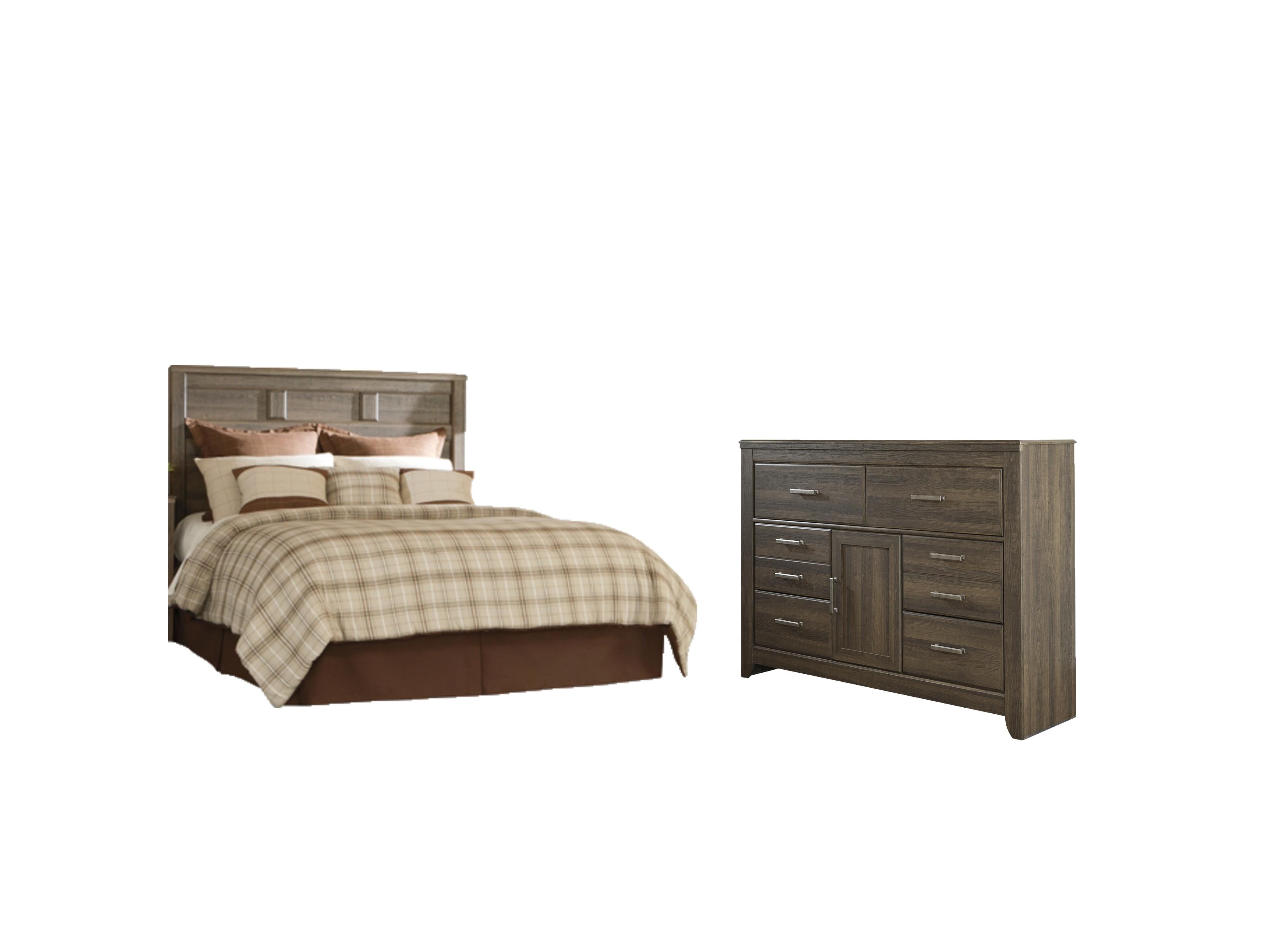 Juararo Panel Headboard with Dresser