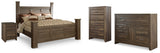 Juararo Poster Bed, Dresser, Chest and Nightstand