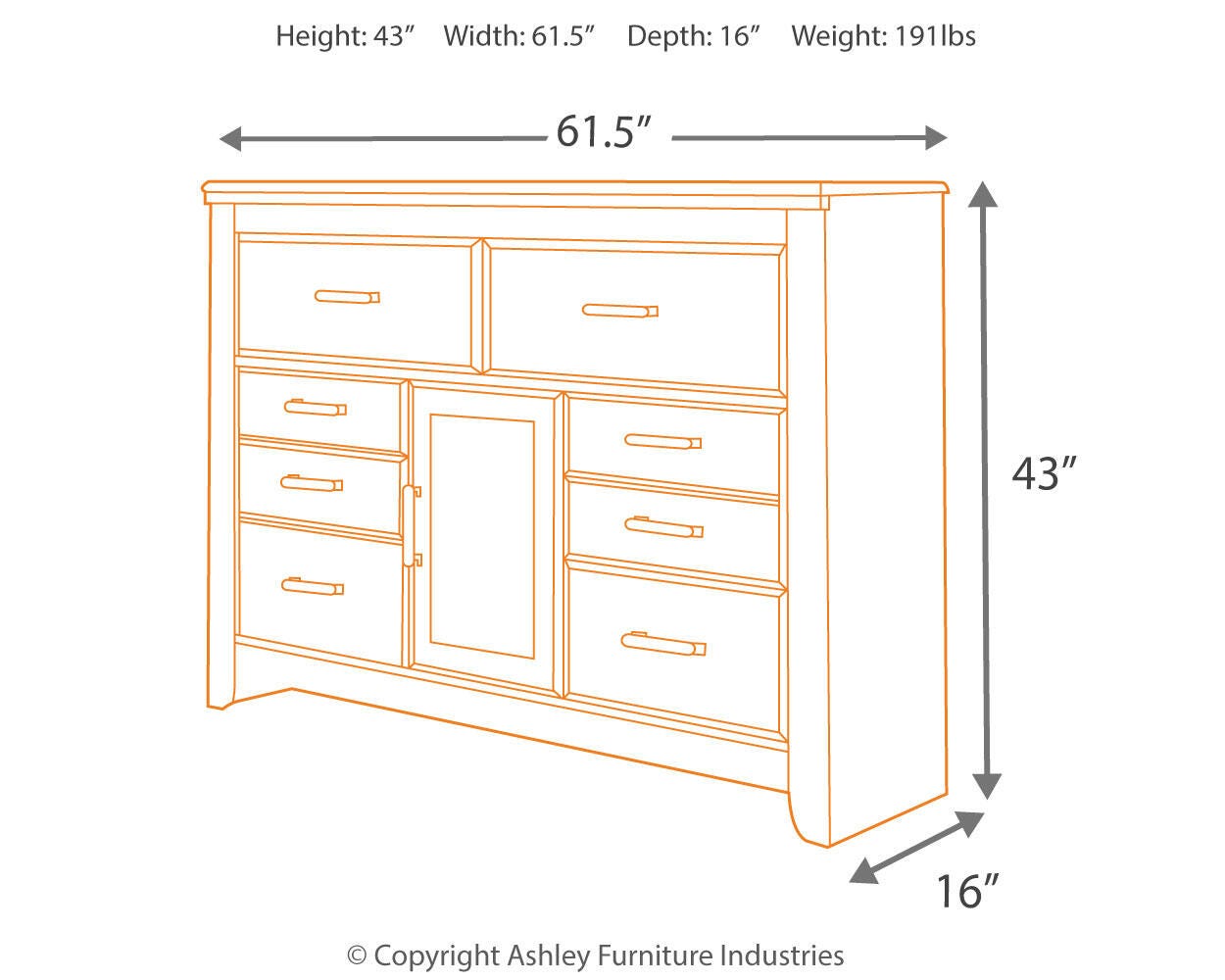 Juararo Panel Bed with Dresser