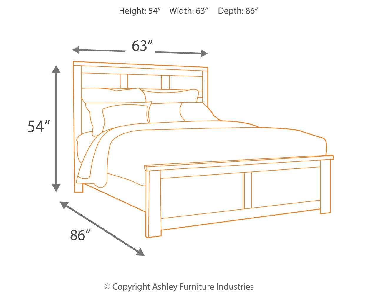 Juararo Panel Bed with Dresser