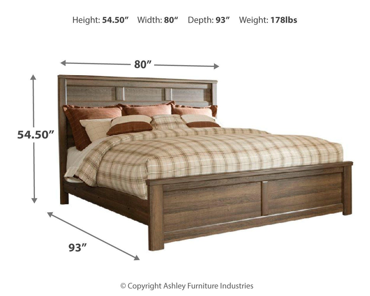 Juararo Poster Bed with Mirrored Dresser