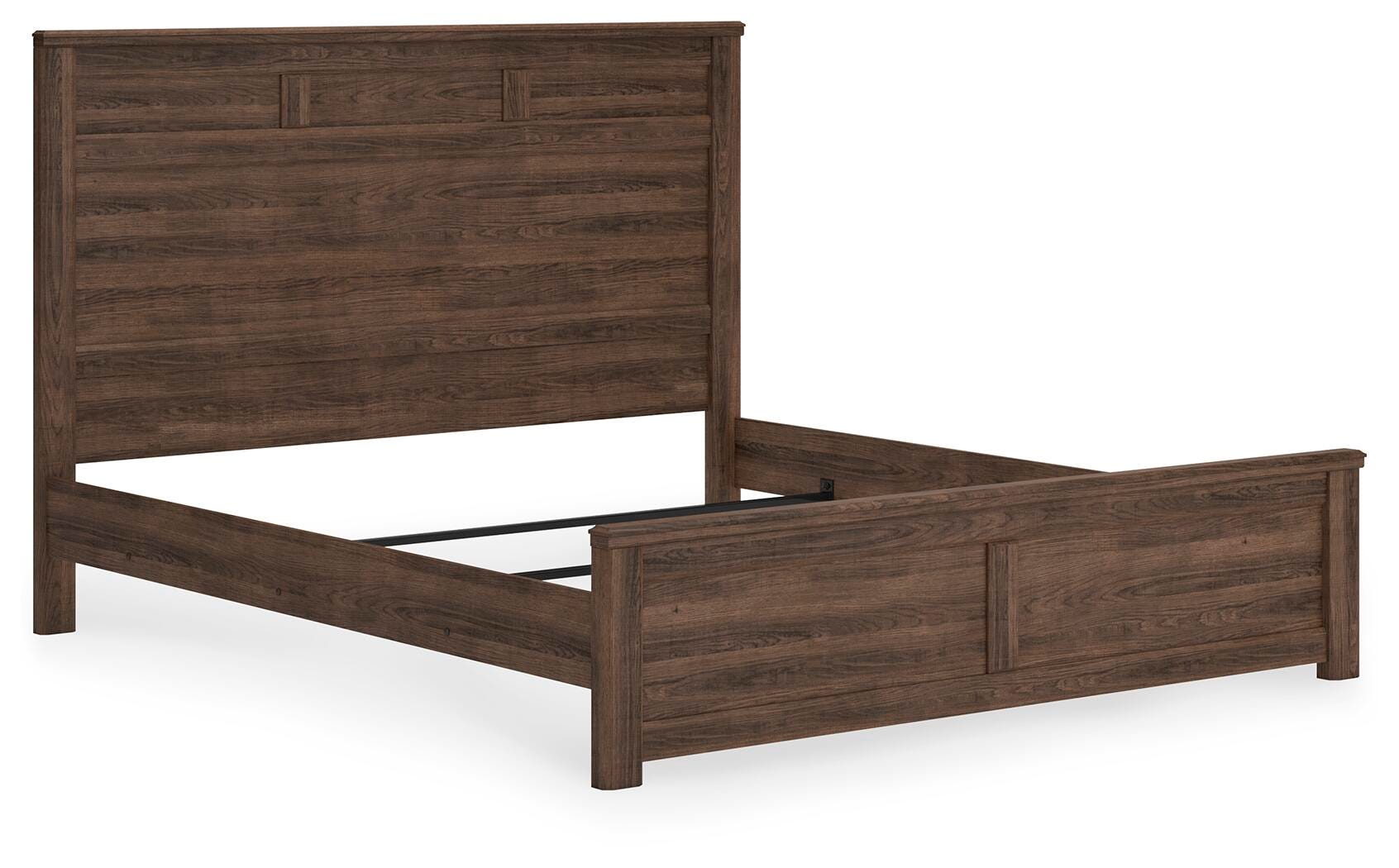 Juararo Panel Bed and 2 Nightstands