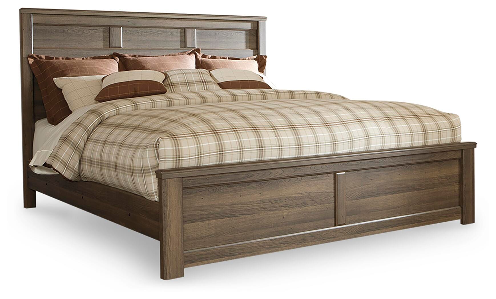 Juararo Panel Bed and 2 Nightstands