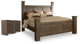 Juararo Poster Bed and 2 Nightstands