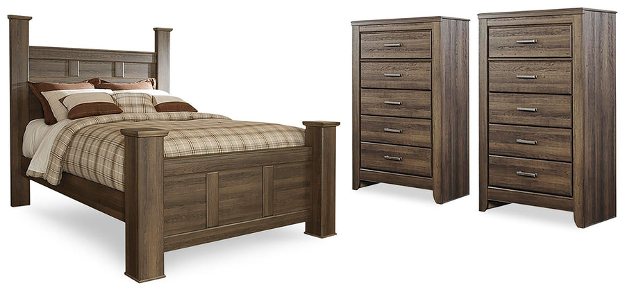 Juararo Poster Bed and 2 Chests