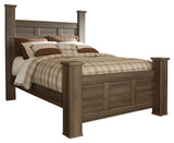 Juararo Poster Bed with Mirrored Dresser