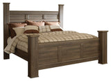 Juararo Poster Bed and 2 Nightstands