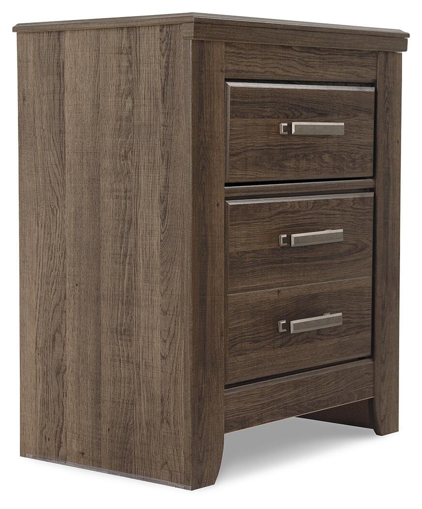 Dolante Upholstered Bed with Chest of Drawers and Nightstand