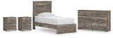 Ralinksi Panel Bed, Dresser and 2 Nightstands
