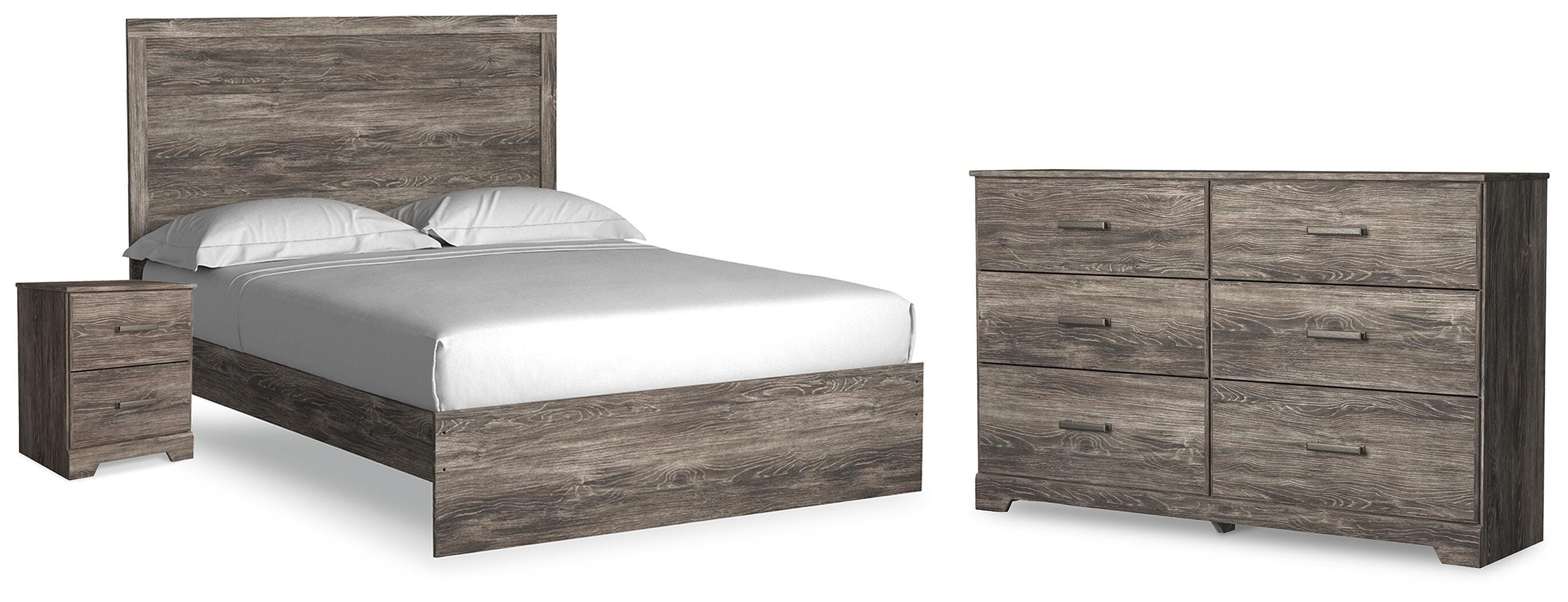Ralinksi Panel Bed with Dresser and Nightstand