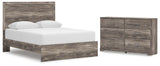 Whitlock Panel Bed and Dresser