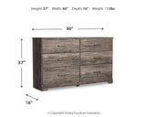 Ralinksi Panel Bed, Dresser and 2 Nightstands