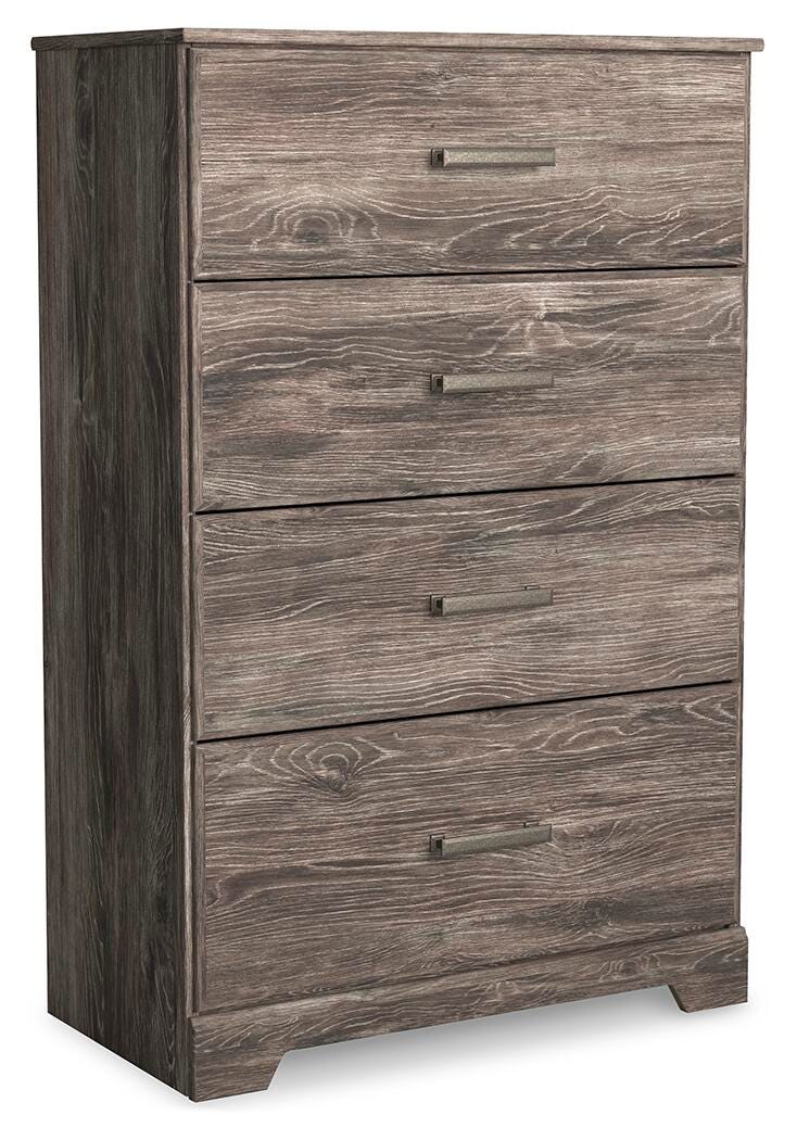 Ralinksi Panel Bed with Mirrored Dresser, Chest and 2 Nightstands