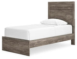 Ralinksi Panel Bed and Nightstand