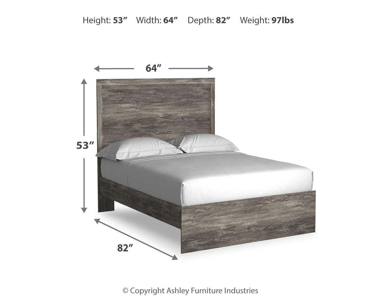Whitlock Panel Bed and 2 Nightstands