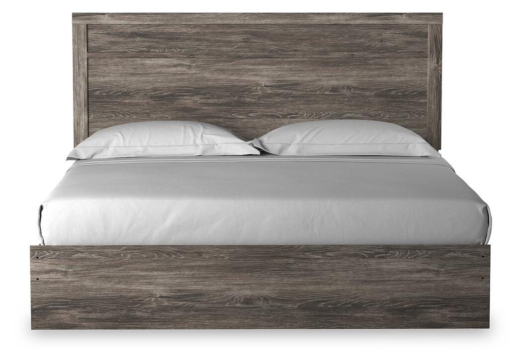 Ralinksi Panel Bed with Mirrored Dresser, Chest and 2 Nightstands