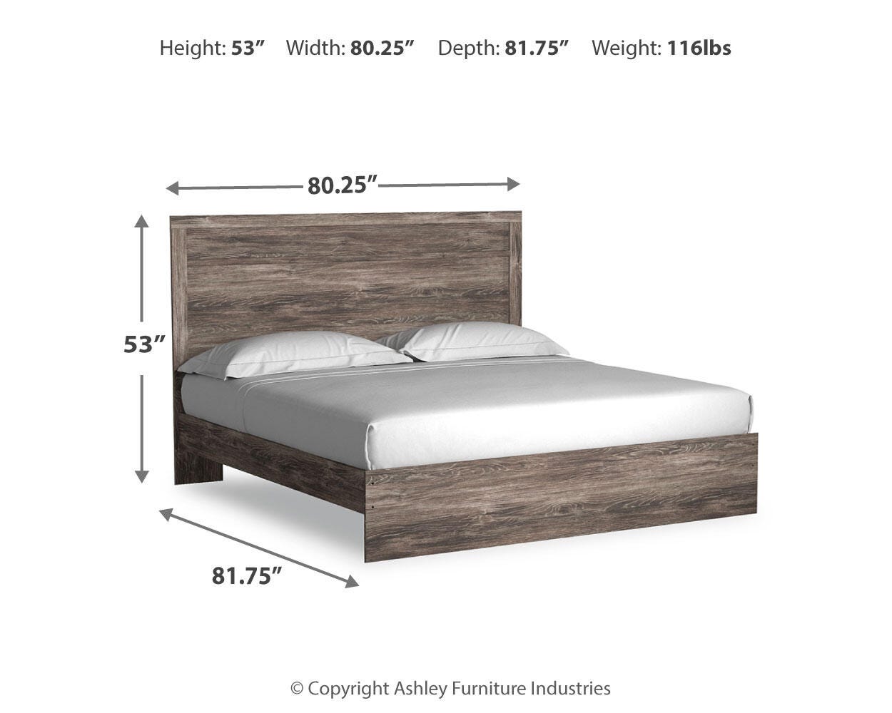 Ralinksi Panel Bed with Mirrored Dresser and 2 Nightstands
