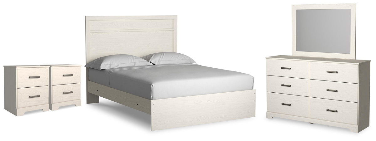 Wexley Panel Bed, Dresser, Mirror and 2 Nightstands