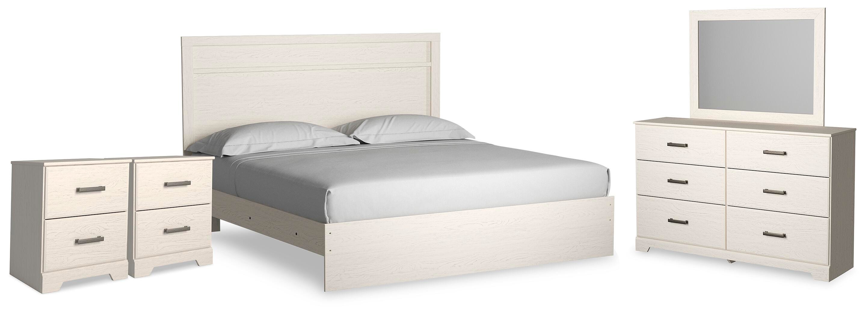 Wexley Panel Bed, Dresser, Mirror and 2 Nightstands