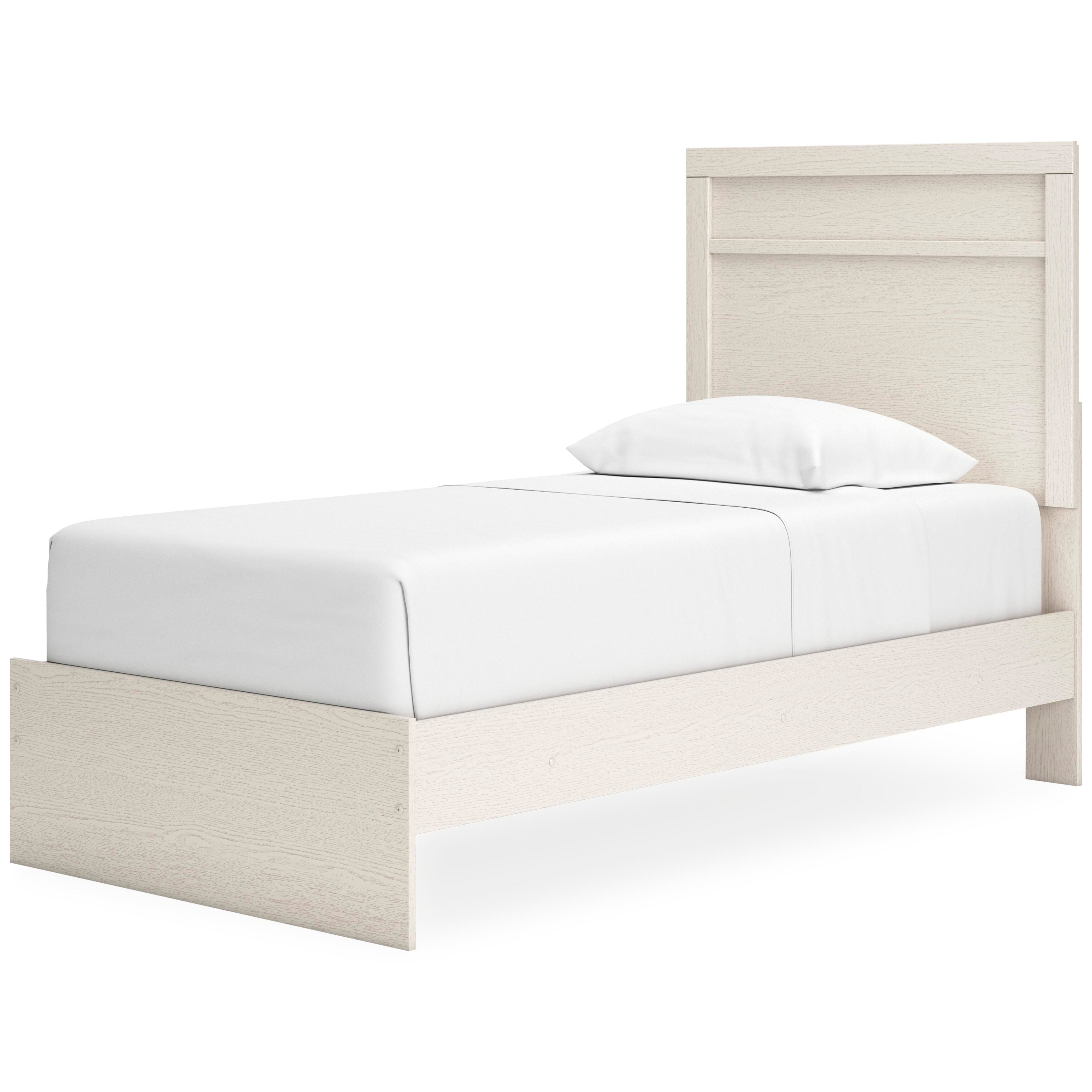 Stelsie Panel Bed with Mirrored Dresser, Chest and 2 Nightstands