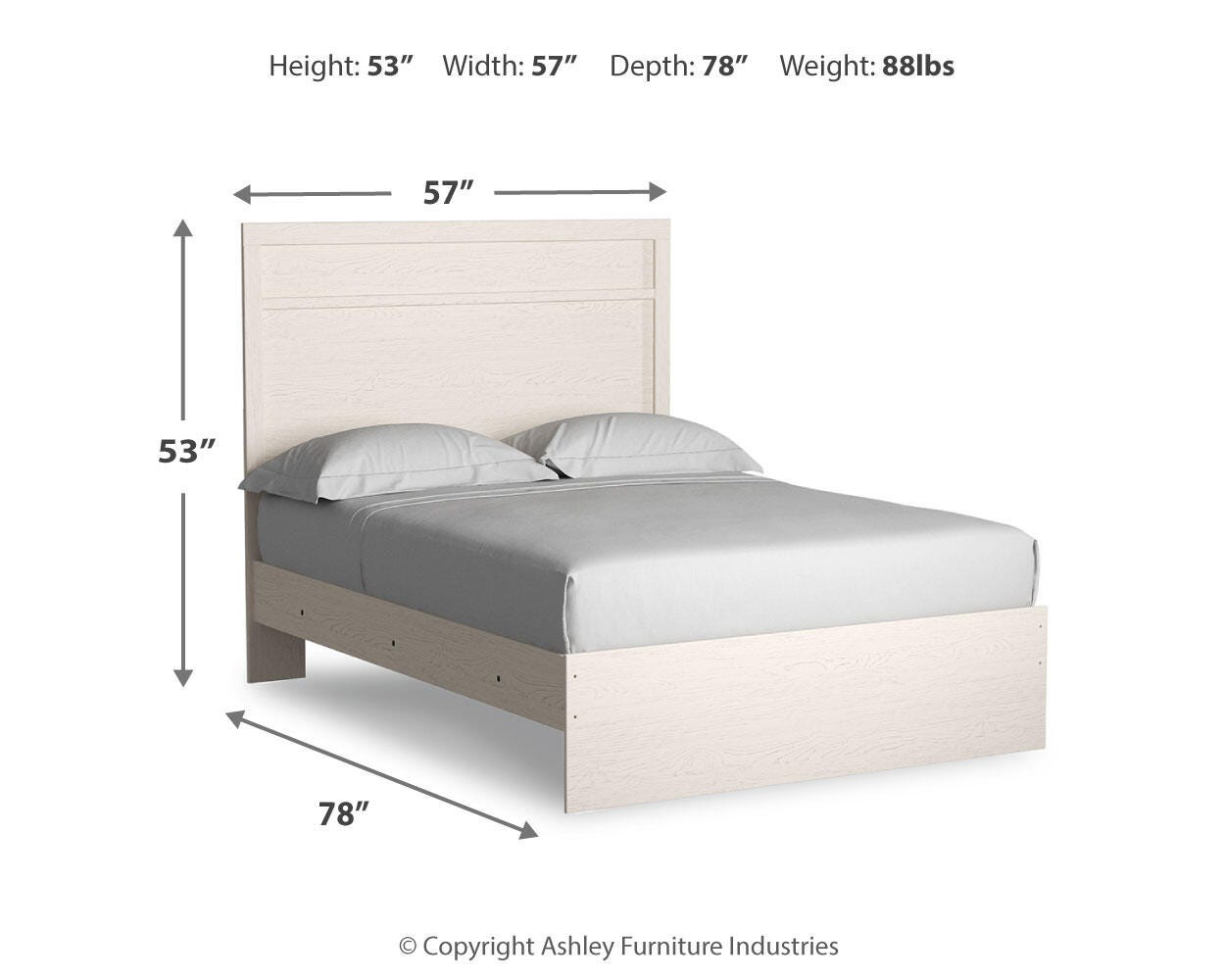Stelsie Panel Bed with Mirrored Dresser