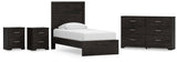 Belachime Panel Bed with Dresser and 2 Nightstands
