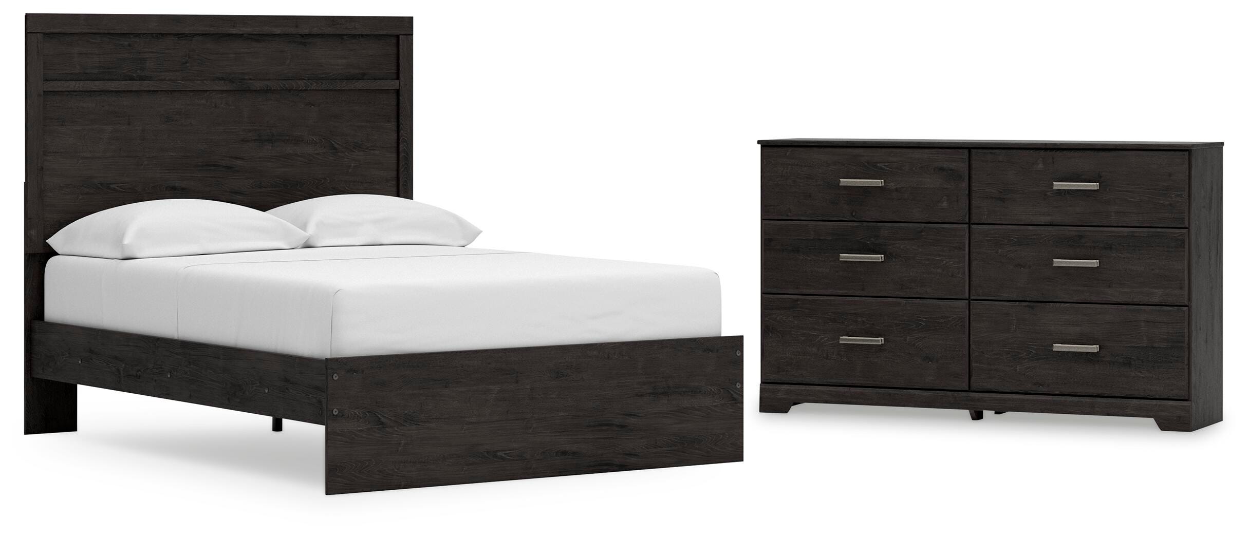 Belachime Panel Bed with Dresser