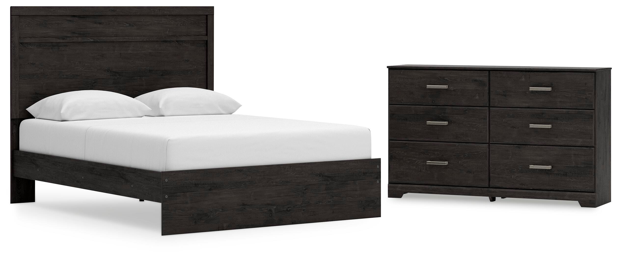 Belachime Panel Bed with Dresser