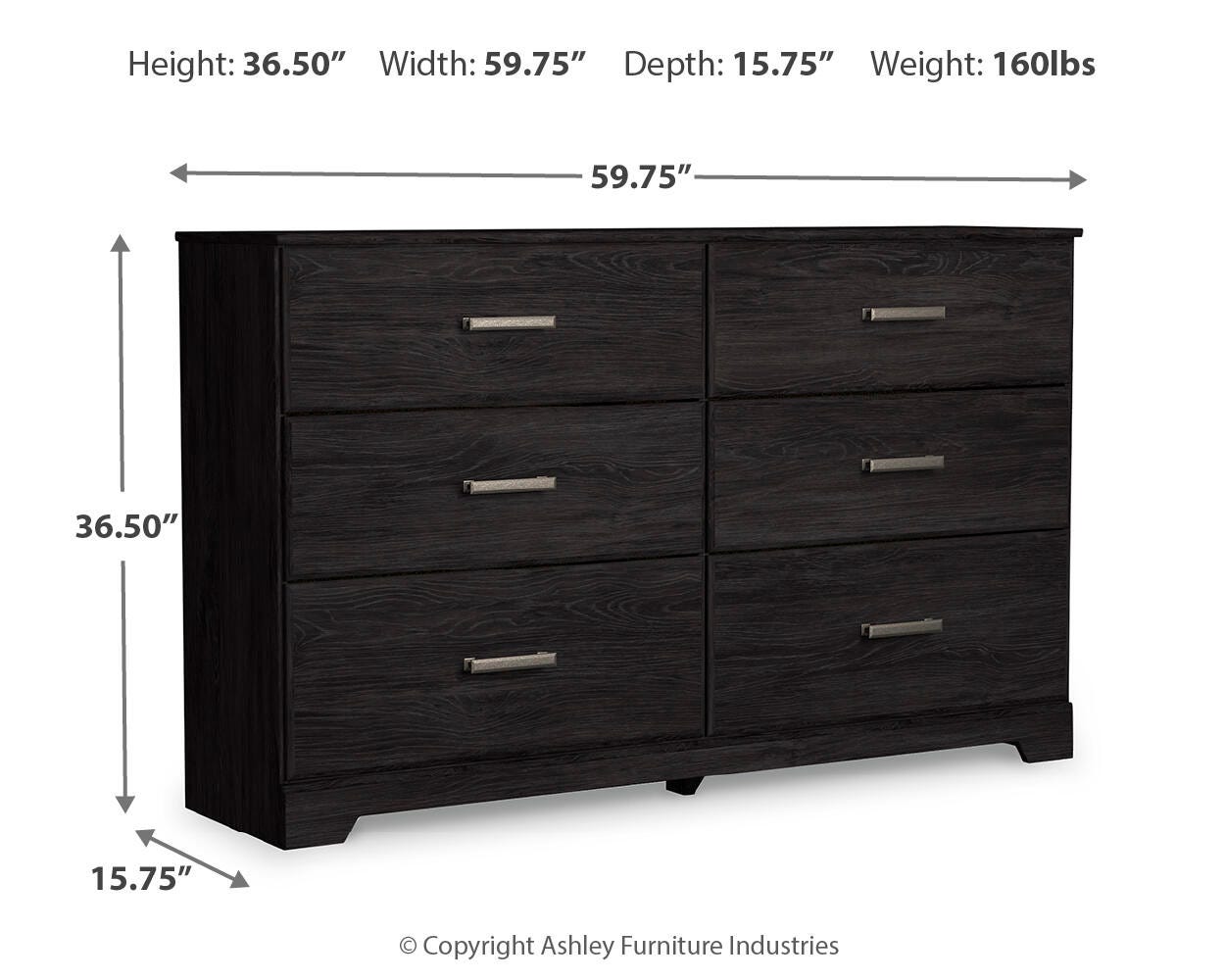 Belachime Panel Bed with Dresser