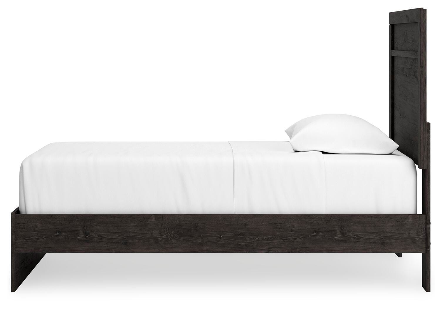 Belachime Panel Bed with Mirrored Dresser