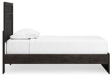 Belachime Panel Bed with Nightstand