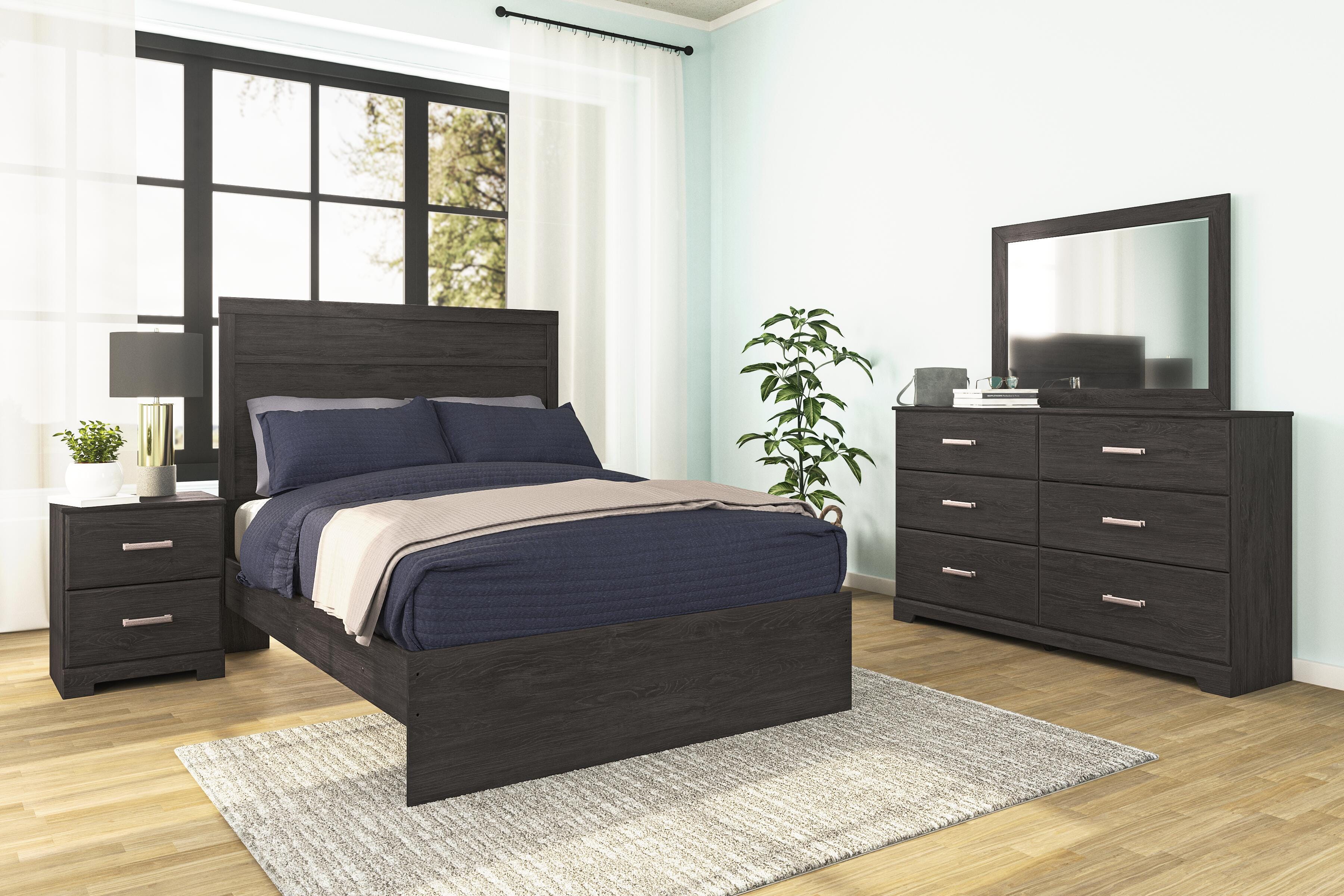 Belachime Panel Bed with Dresser