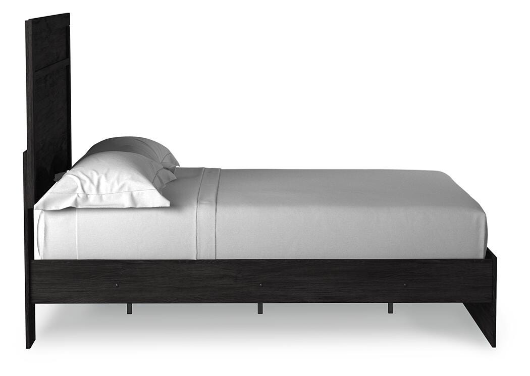 Belachime Panel Bed with 2 Nightstands