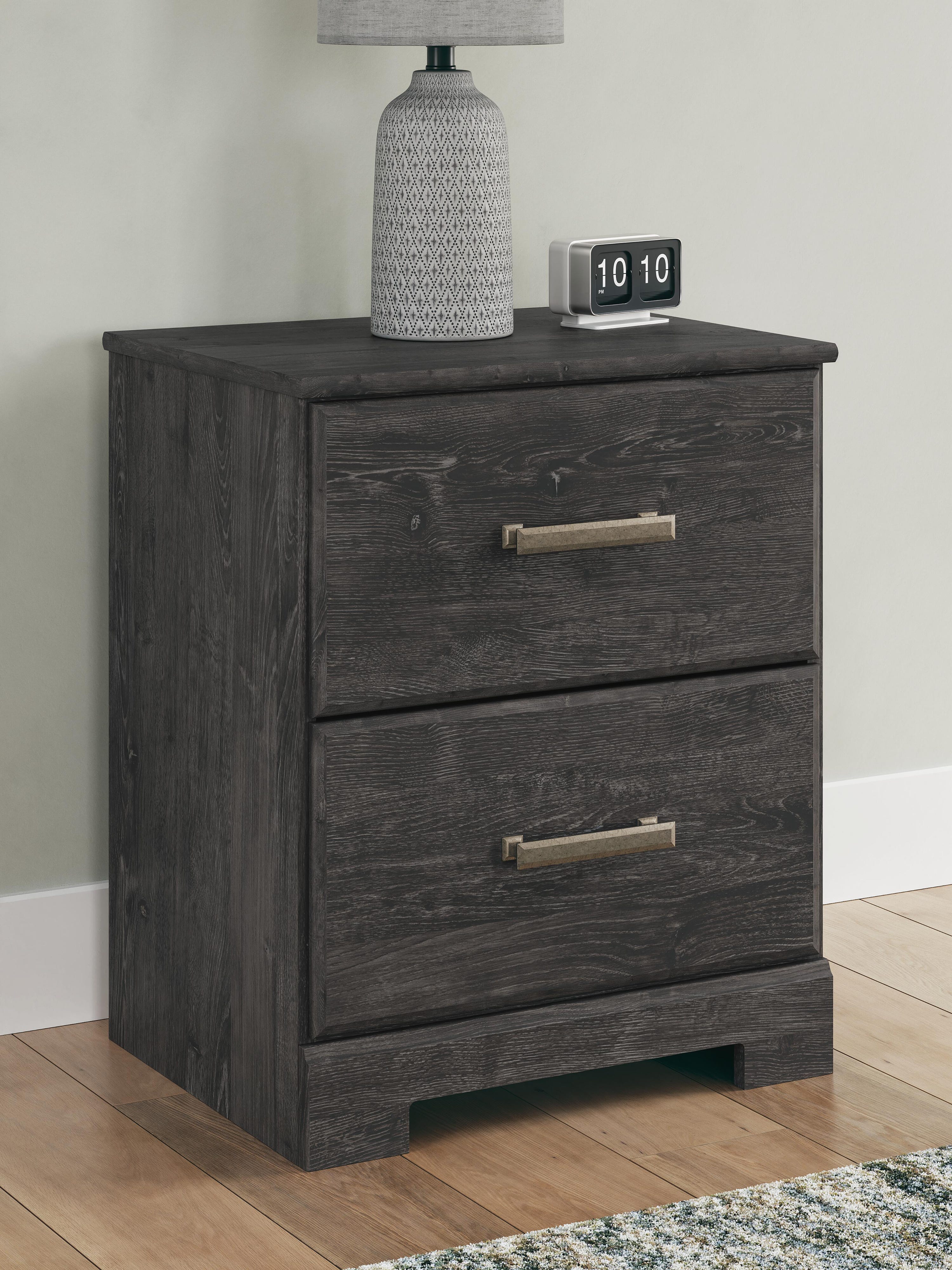 Belachime Panel Bed with Mirrored Dresser, Chest and Nightstand