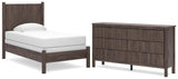 Pamytta Panel Bed and Dresser