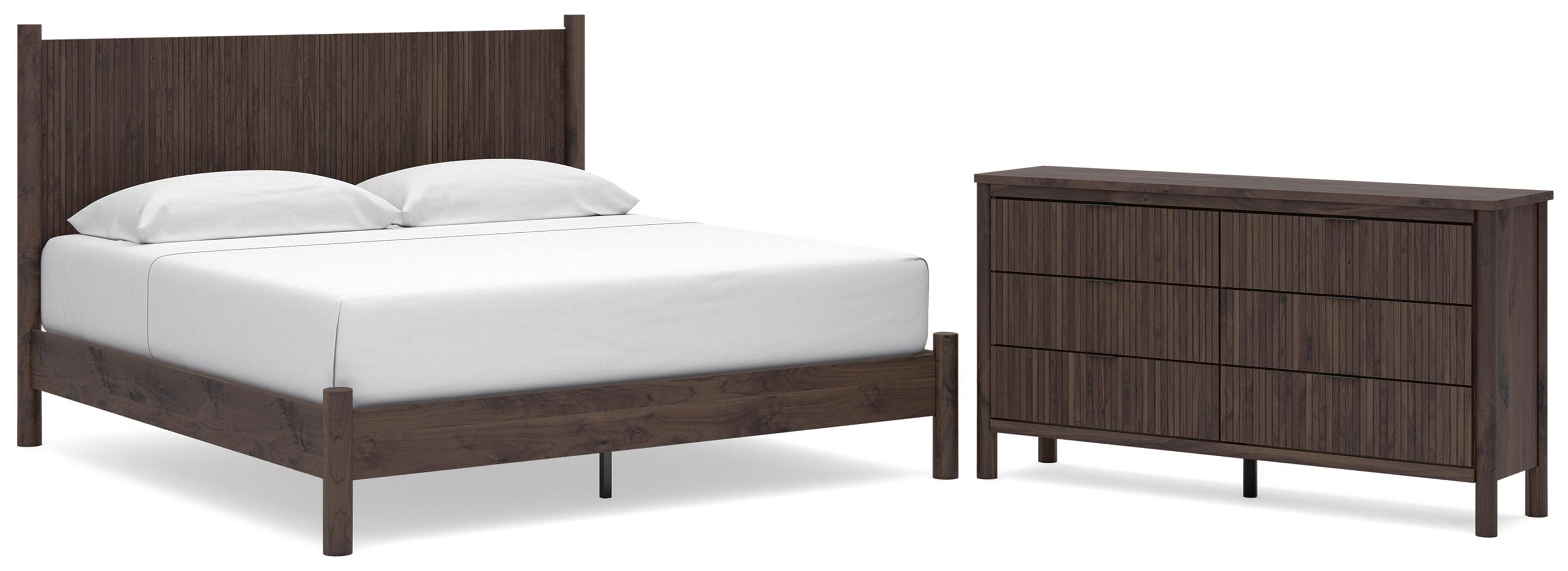 Pamytta Panel Platform Bed and Dresser