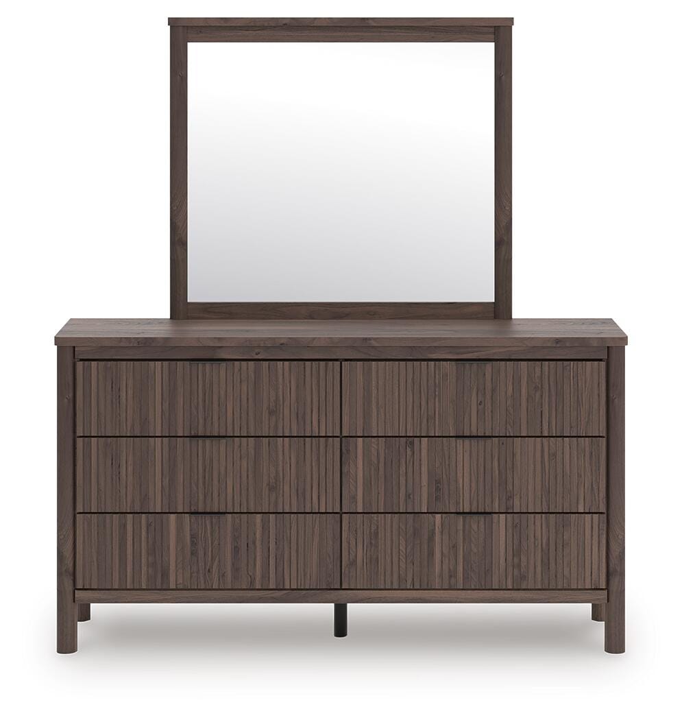 Pamytta Panel Bed, Dresser, Mirror and Nightstand