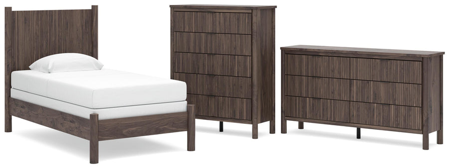 Pamytta Panel Bed, Dresser and Chest