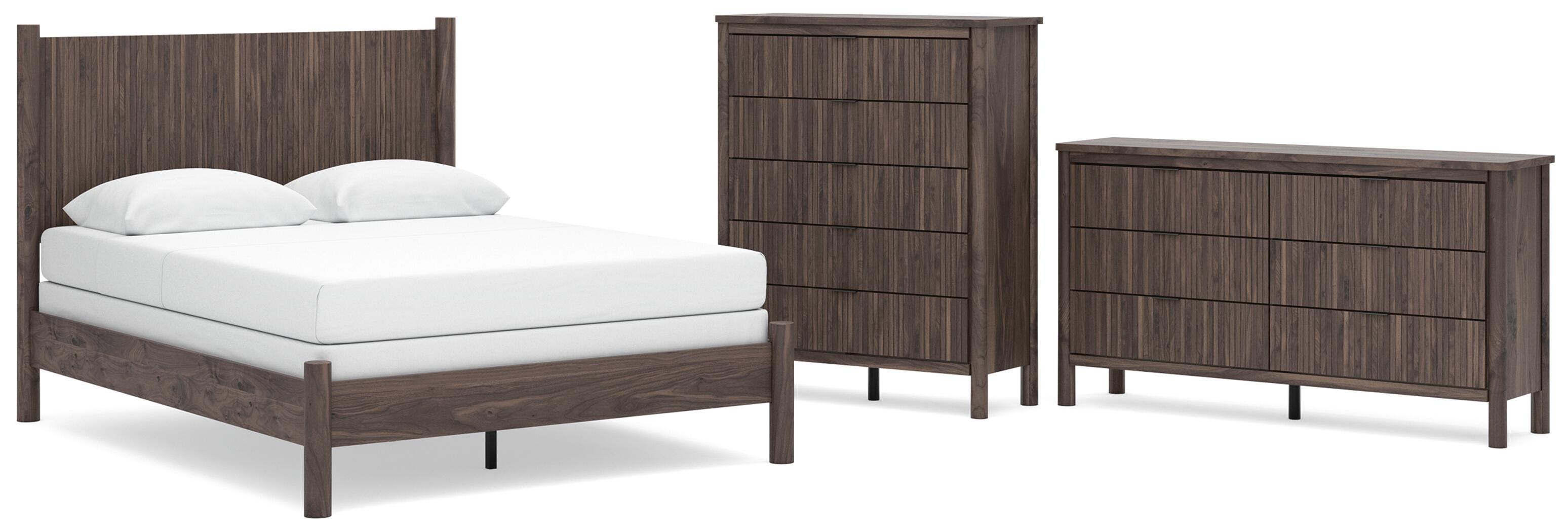 Pamytta Panel Bed, Dresser and Chest