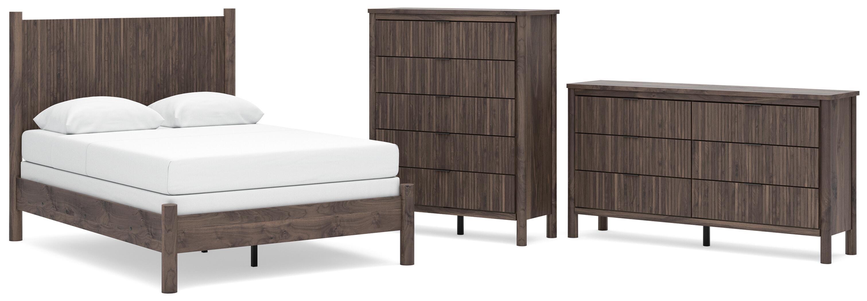Pamytta Panel Bed, Dresser and Chest