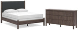 Pamytta Upholstered Panel Bed and Dresser