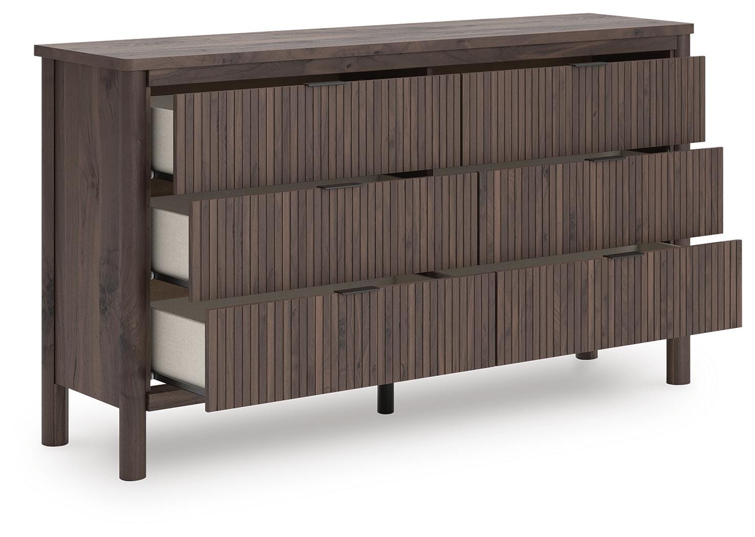 Pamytta Upholstered Panel Bed and Dresser