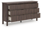 Pamytta Panel Bed, Dresser and Chest
