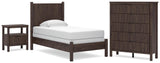 Pamytta Panel Bed, Chest and Nightstand