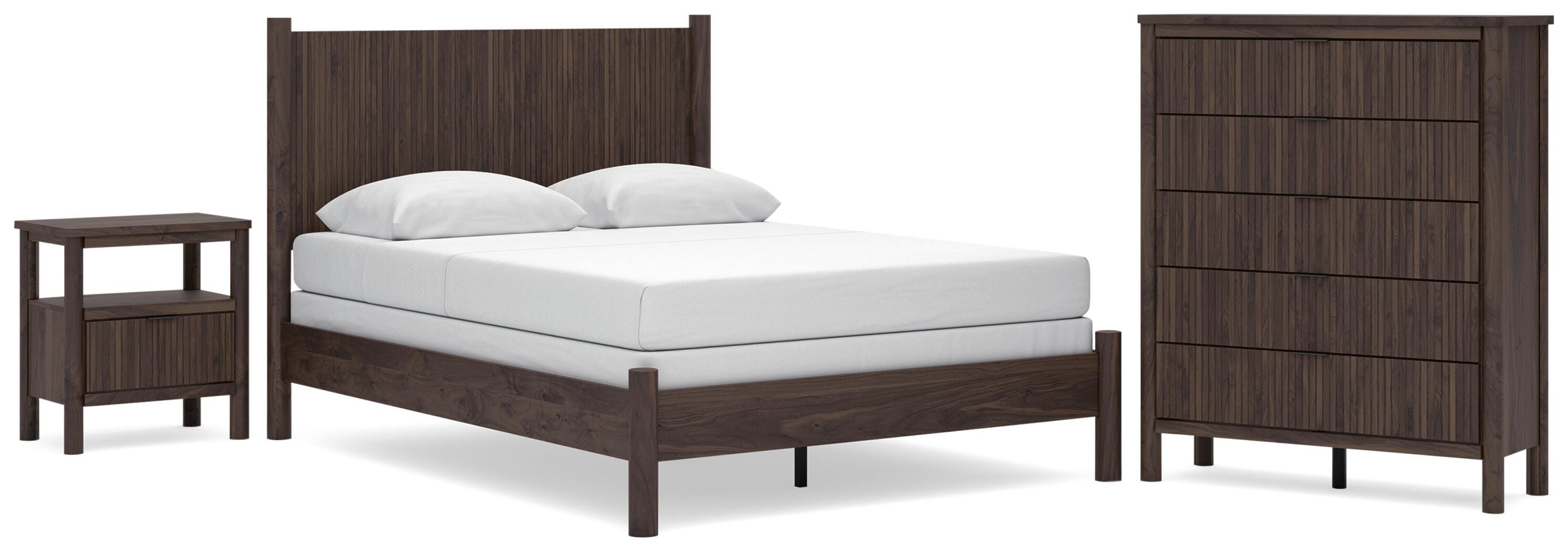 Pamytta Panel Bed, Chest and Nightstand