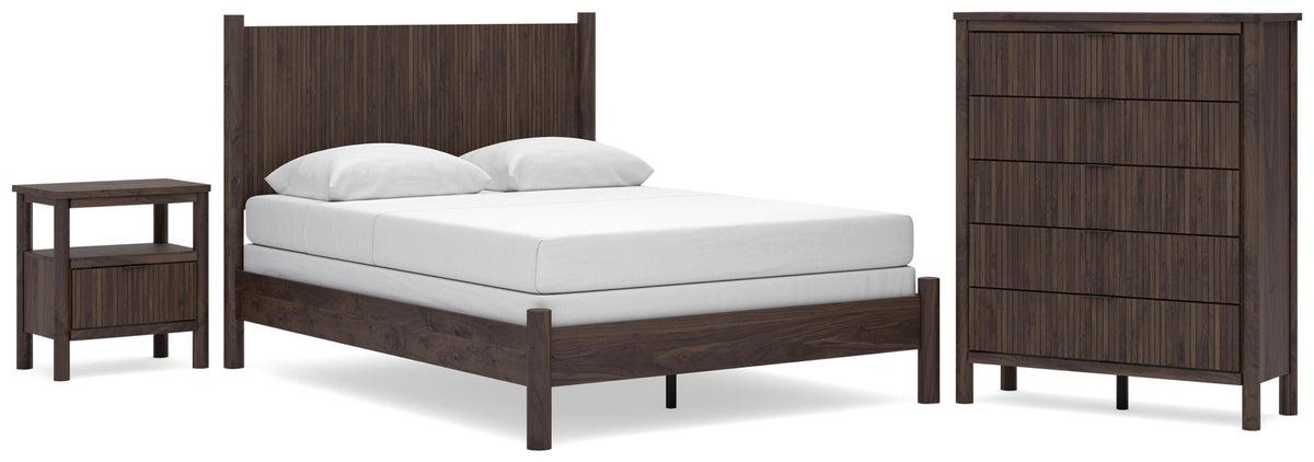 Pamytta Panel Bed, Chest and Nightstand