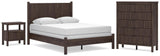 Pamytta Panel Bed, Chest and Nightstand